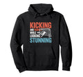 Soccer Kicking And Running While Hoodie - Fun Novelty Design for Adults - T-Shirt, Sweatshirt, Hoodie