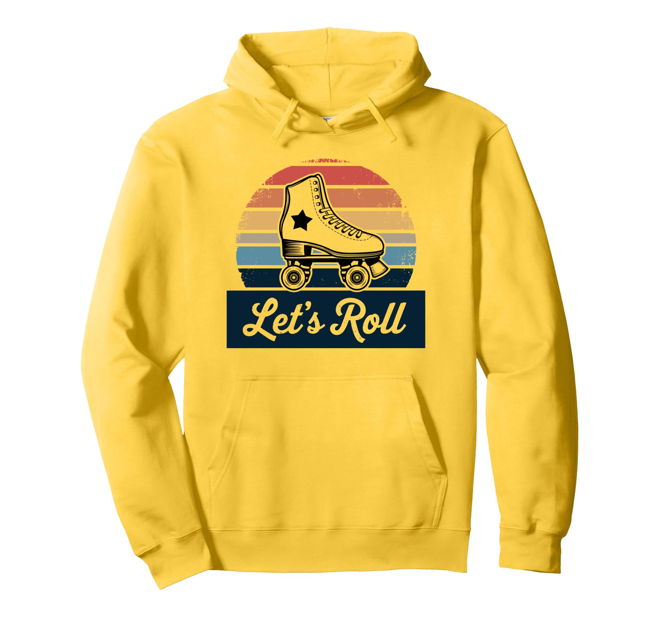 Let S Roll Roller Skating Skater Hoodie - Custom Art Print for Adults - T-Shirt, Sweatshirt, Hoodie