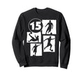 15Th Birthday Soccer Player Sweatshirt - Novelty Apparel for Adults - T-Shirt, Sweatshirt, Hoodie