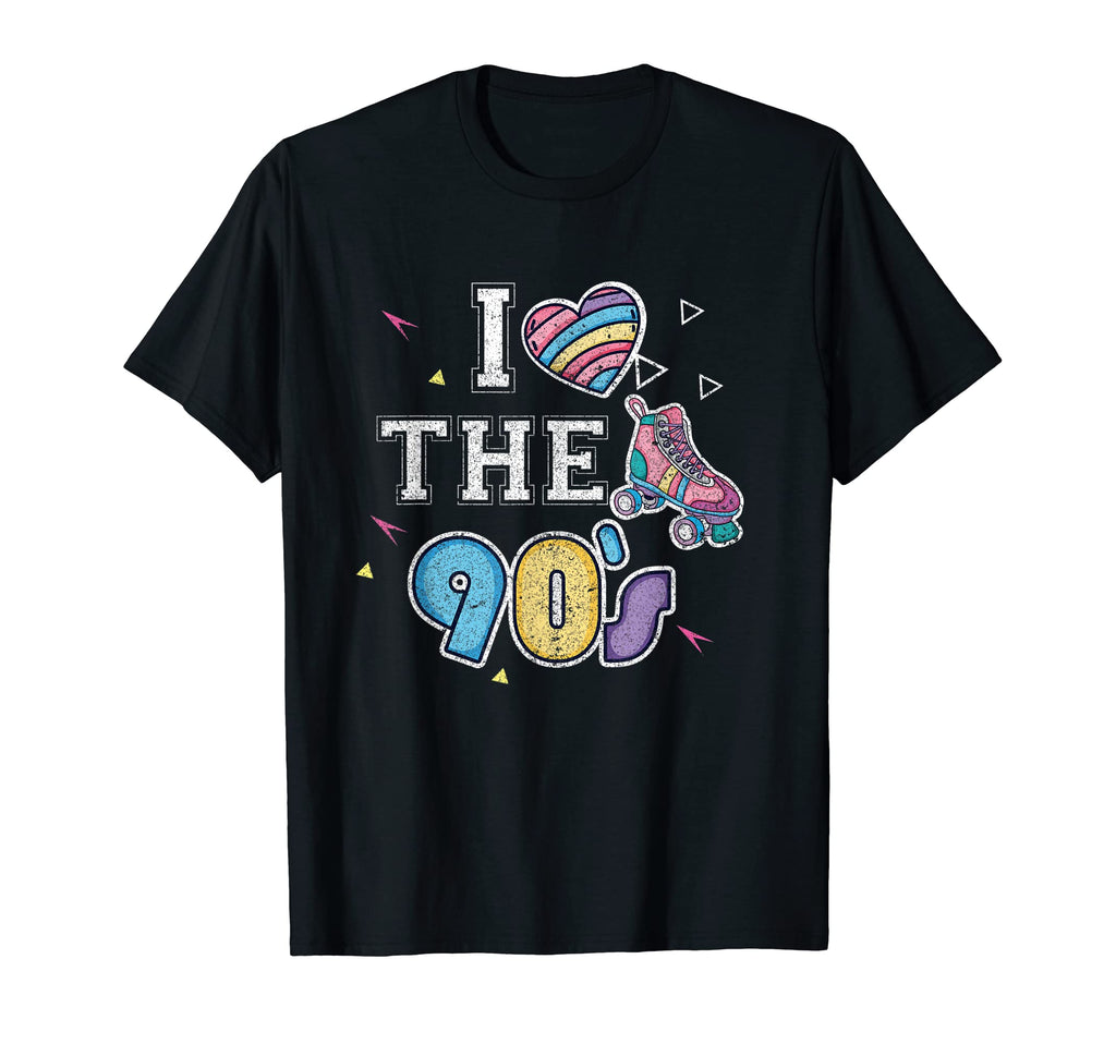 I Love 90S Heart Roller Skates T-Shirt - Casual Everyday Wear Men Women - T-Shirt, Sweatshirt, Hoodie