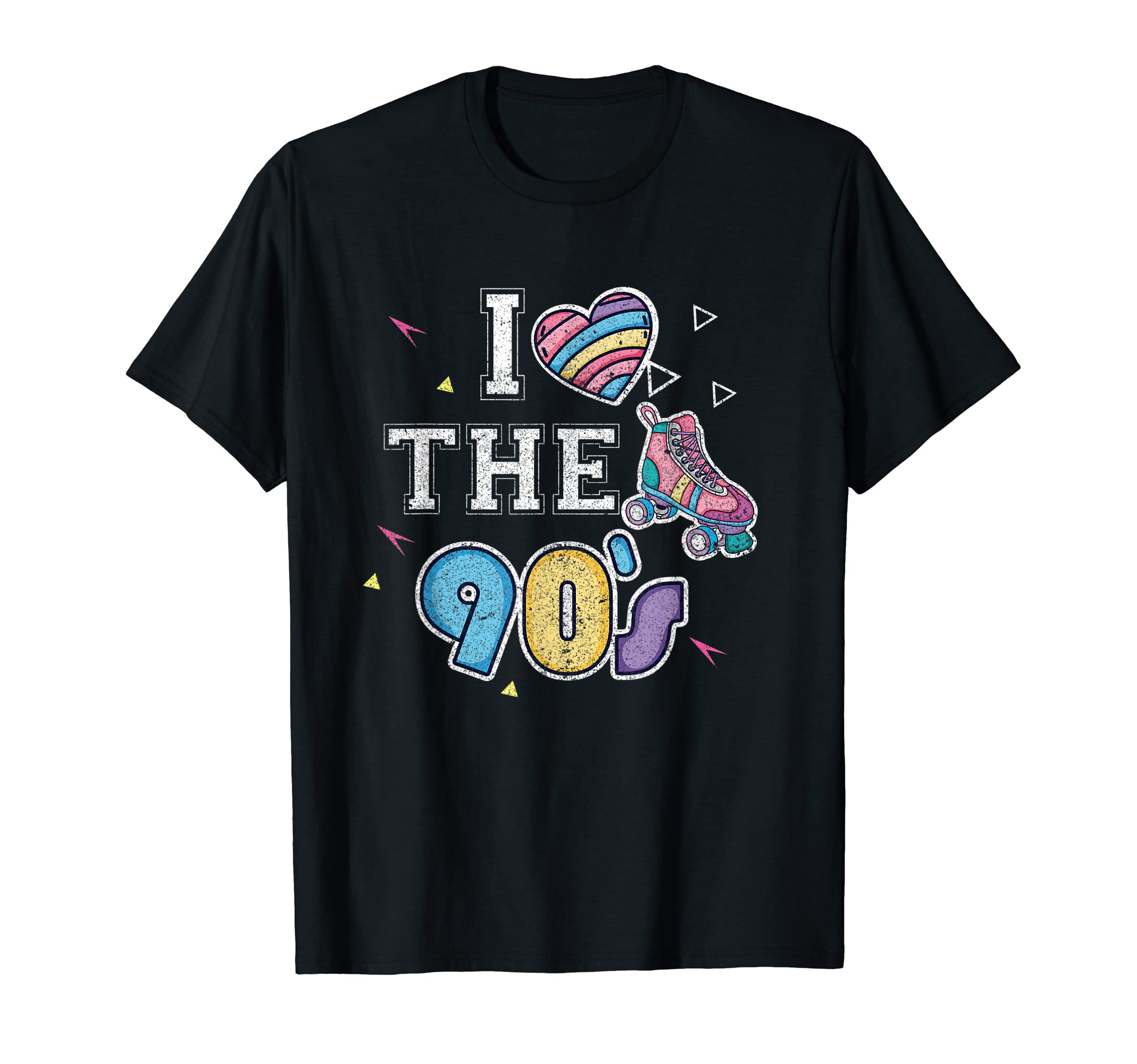 I Love 90S Heart Roller Skates T-Shirt - Casual Everyday Wear Men Women - T-Shirt, Sweatshirt, Hoodie