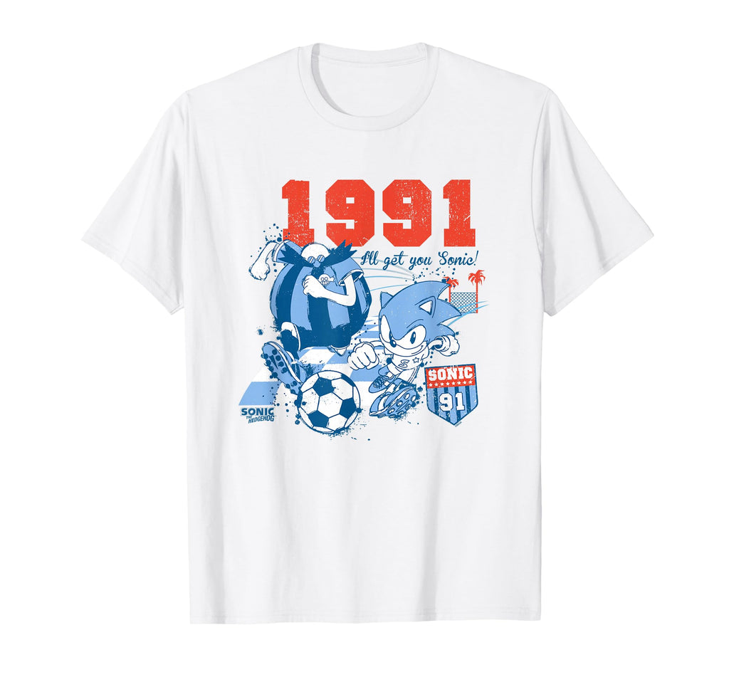 Sonic Hedgehog Americana Sonic Vs T-Shirt - Trendy Graphic Men Women - T-Shirt, Sweatshirt, Hoodie