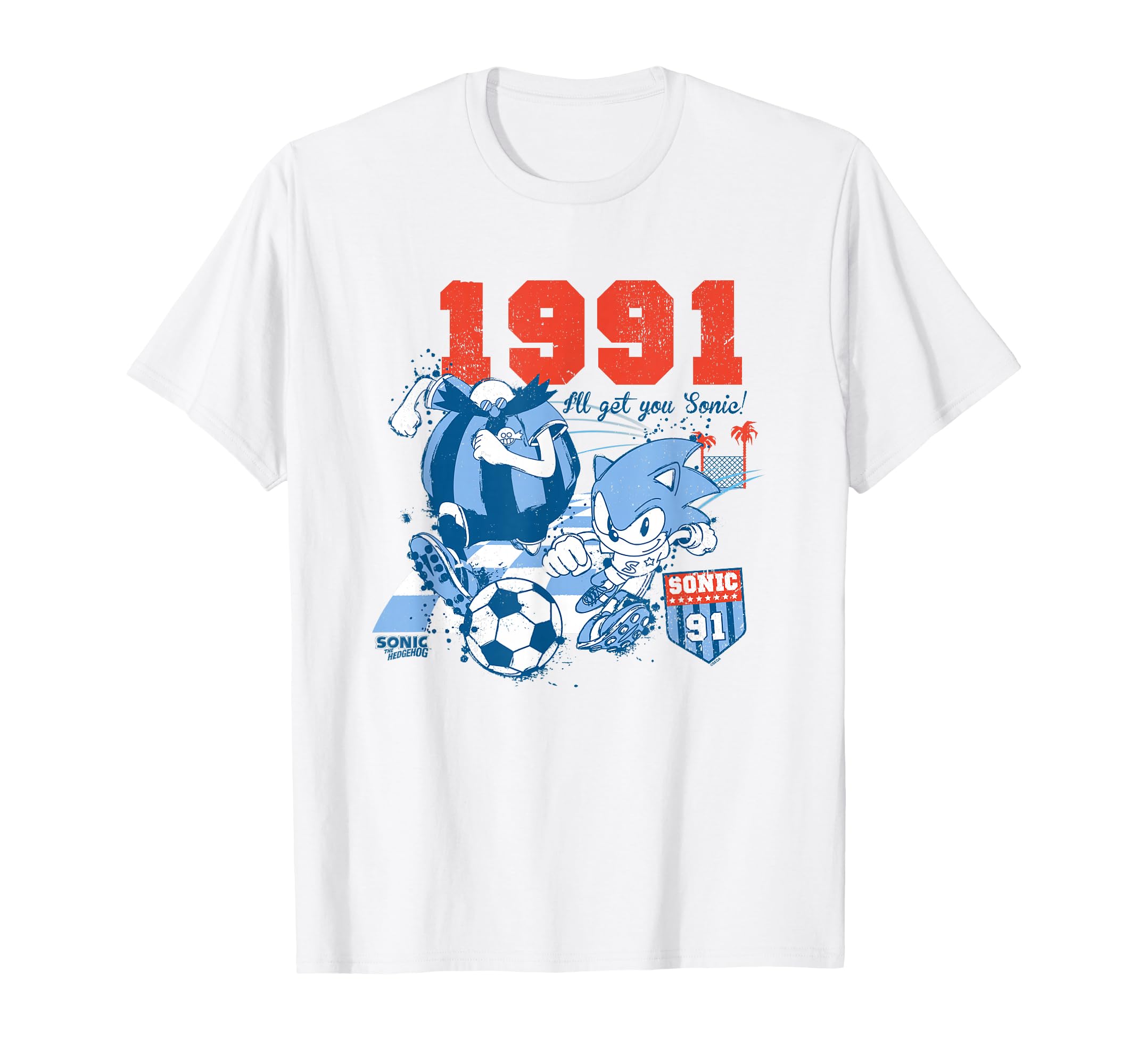 Sonic Hedgehog Americana Sonic Vs T-Shirt - Trendy Graphic Men Women - T-Shirt, Sweatshirt, Hoodie
