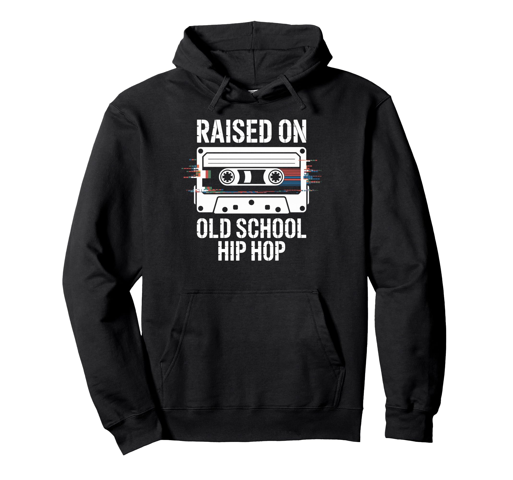 Raised Old School Hip Hop Cassette Tape Hoodie - Unique Graphic Unisex - T-Shirt, Sweatshirt, Hoodie