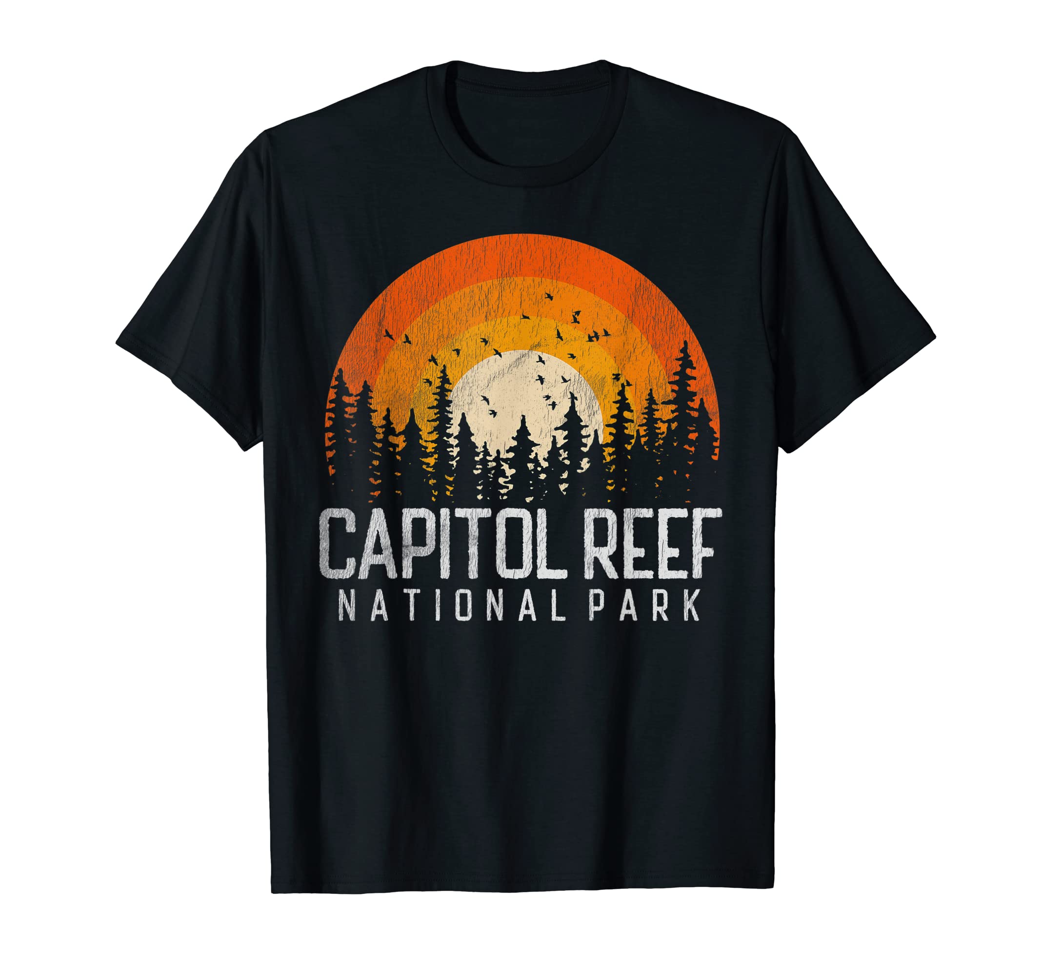 Capitol Reef Us National Park Utah 80S T-Shirt - Trendy Graphic for Adults - T-Shirt, Sweatshirt, Hoodie