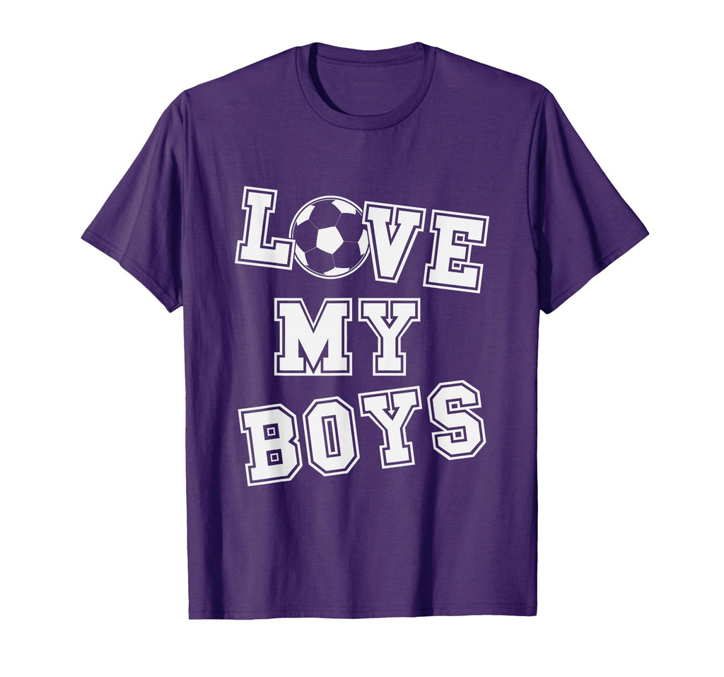Love My Soccer Dad And Soccer Mom T-Shirt - Custom Art Print Men Women - T-Shirt, Sweatshirt, Hoodie
