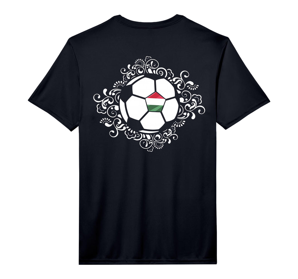Floral Hungary Soccer Lover Jersey T-Shirt - Custom Art Print for Adults - T-Shirt, Sweatshirt, Hoodie