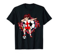 Dabbing Soccer England Jersey Floral T-Shirt - Aesthetic Graphic Men Women - T-Shirt, Sweatshirt, Hoodie