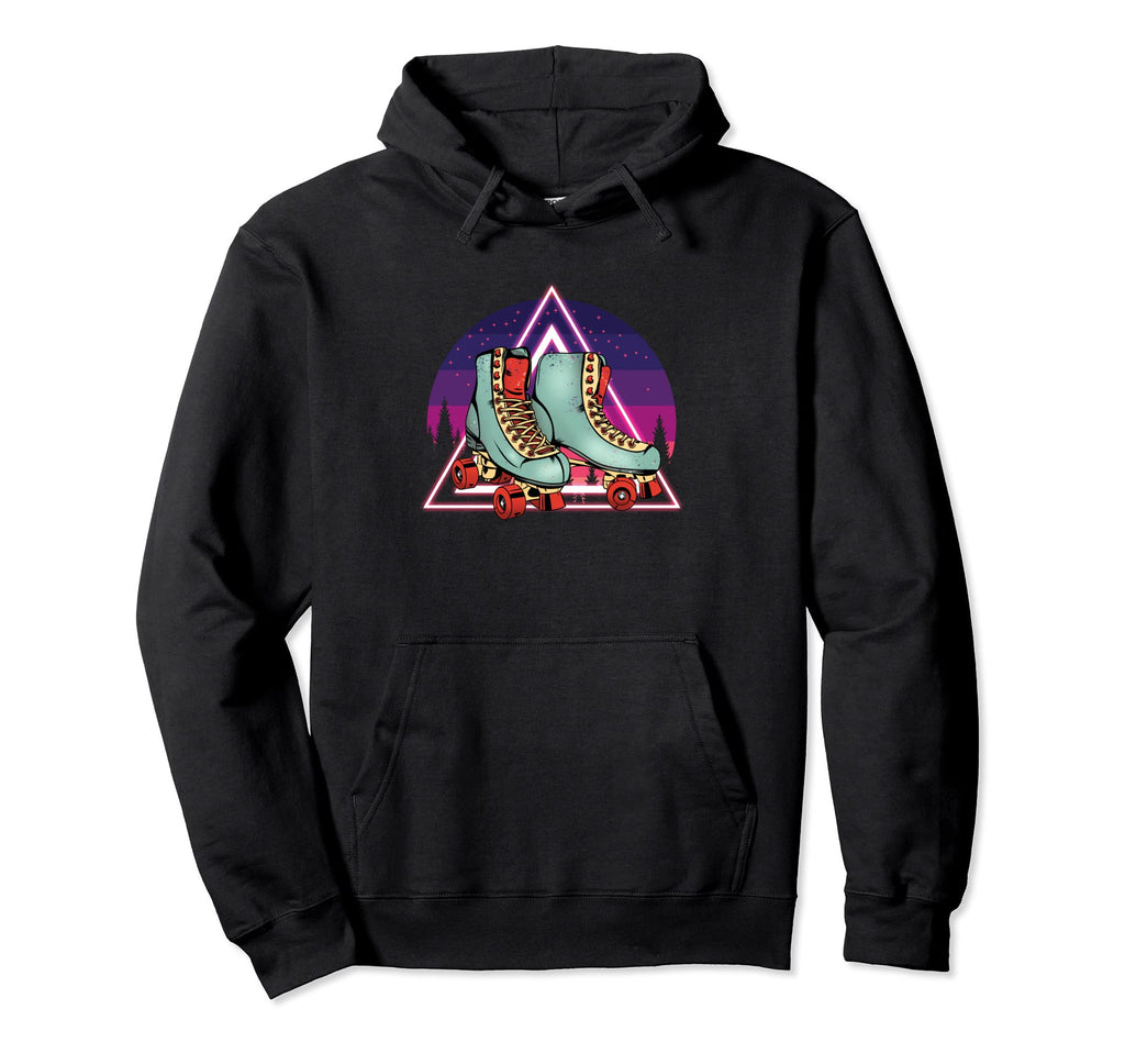 Sunset Roller Skates Rollerblades Hoodie - Novelty Apparel Men Women - T-Shirt, Sweatshirt, Hoodie