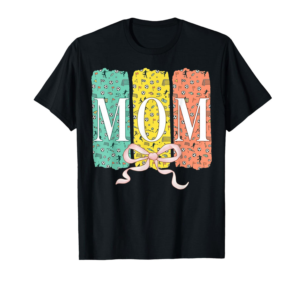 Soccer Mom Coquette Bow Soccer T-Shirt - Fun Novelty Design for Adults - T-Shirt, Sweatshirt, Hoodie
