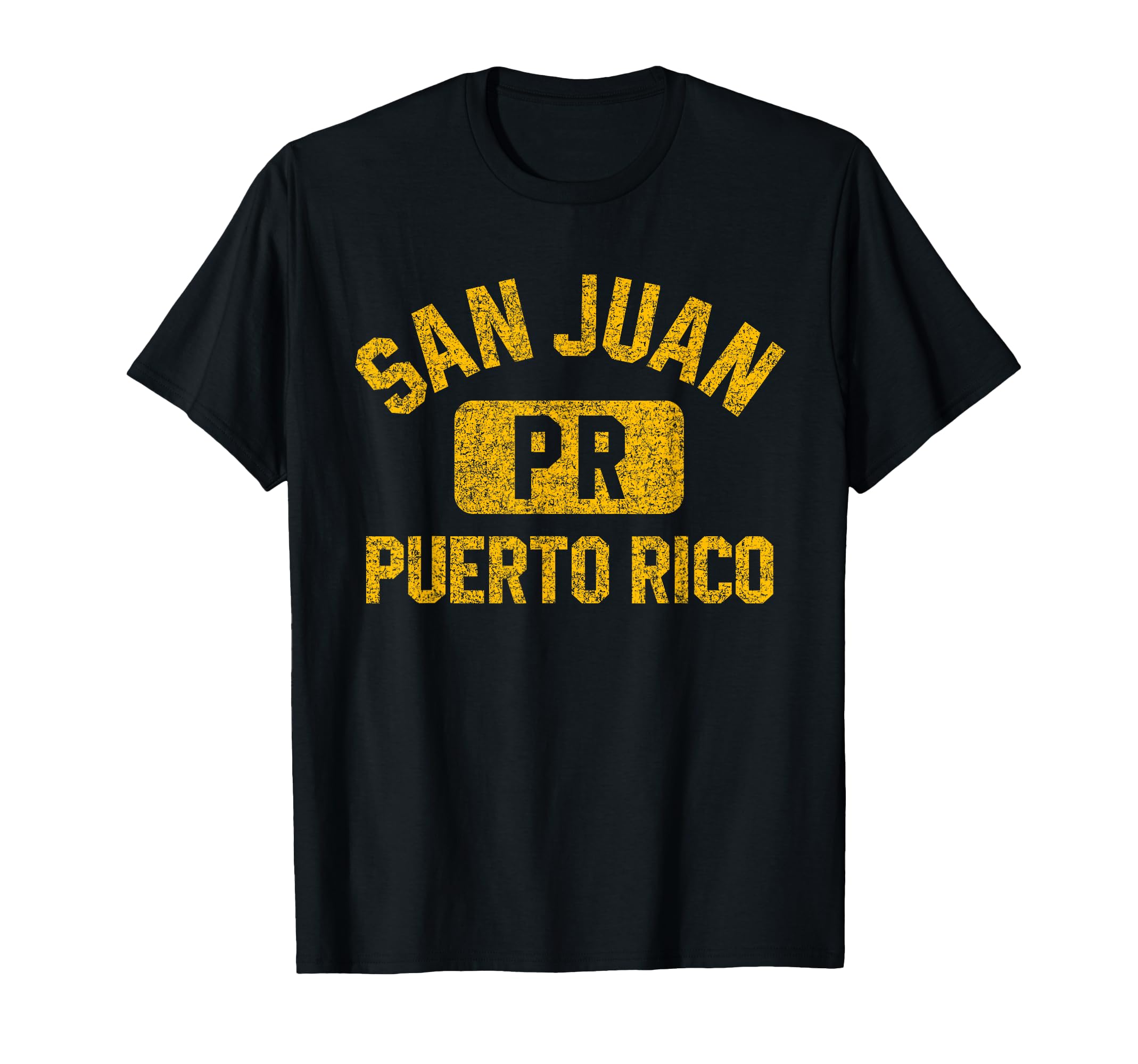 San Juan Puerto Rico Gym Distressed T-Shirt - Novelty Apparel for Adults - T-Shirt, Sweatshirt, Hoodie