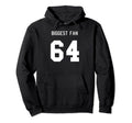 Number 64 Biggest Fan Sport Spirit Wear Hoodie - Novelty Apparel Unisex - T-Shirt, Sweatshirt, Hoodie