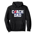 Football Coach Dad Gift Hoodie - Unique Graphic Men Women - T-Shirt, Sweatshirt, Hoodie