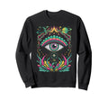 Psychedelic Eye Psychedelic Colorful Sweatshirt - Graphic Print for Adults - T-Shirt, Sweatshirt, Hoodie
