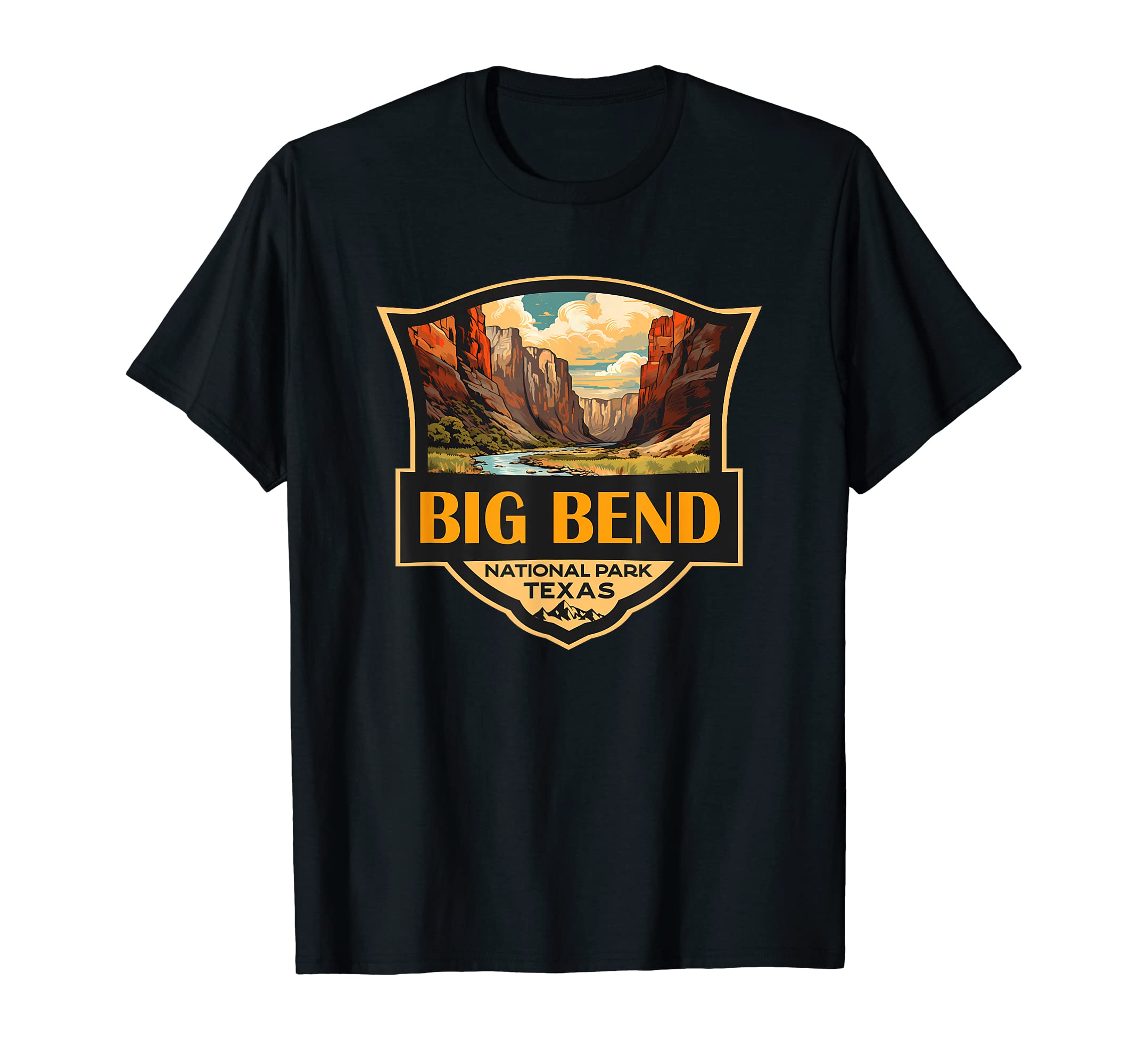 Big Bend National Park Illustration Travel T-Shirt - Unique Graphic Unisex - T-Shirt, Sweatshirt, Hoodie