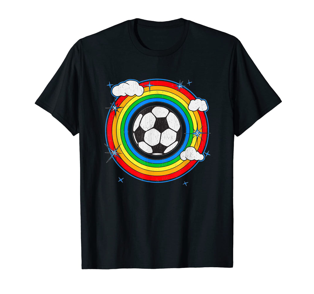 Rainbow Pride Sports Soccer Ball T-Shirt - Fun Novelty Design for Adults - T-Shirt, Sweatshirt, Hoodie