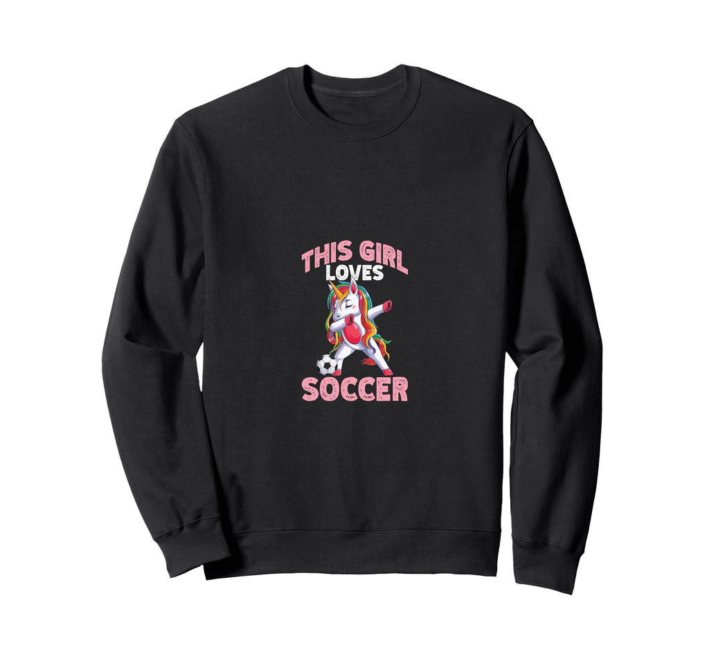 Loves Soccer Funny Sport Sweatshirt - Fun Novelty Design for Adults - T-Shirt, Sweatshirt, Hoodie