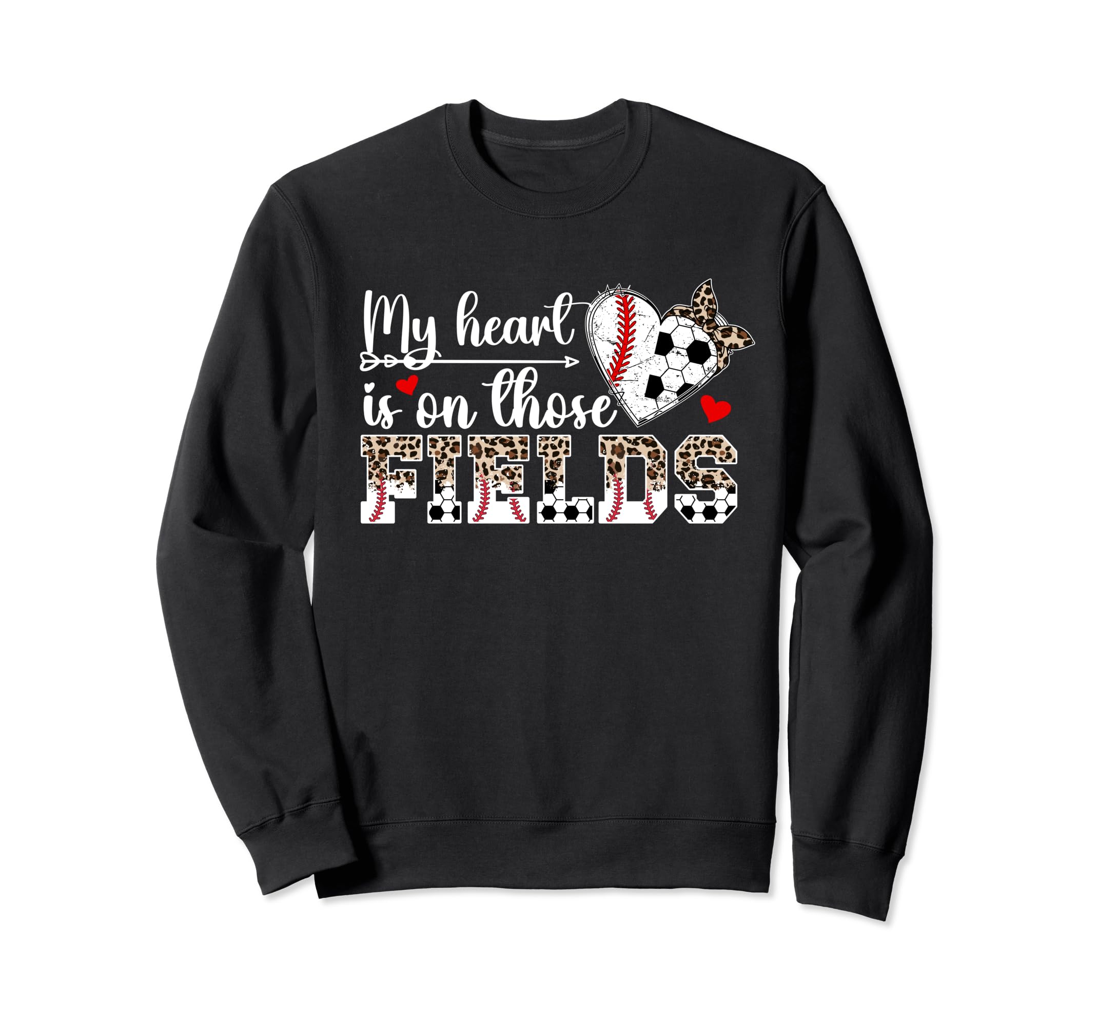 My Heart Is Those Fields Baseball Sweatshirt - Minimalist Print Men Women - T-Shirt, Sweatshirt, Hoodie