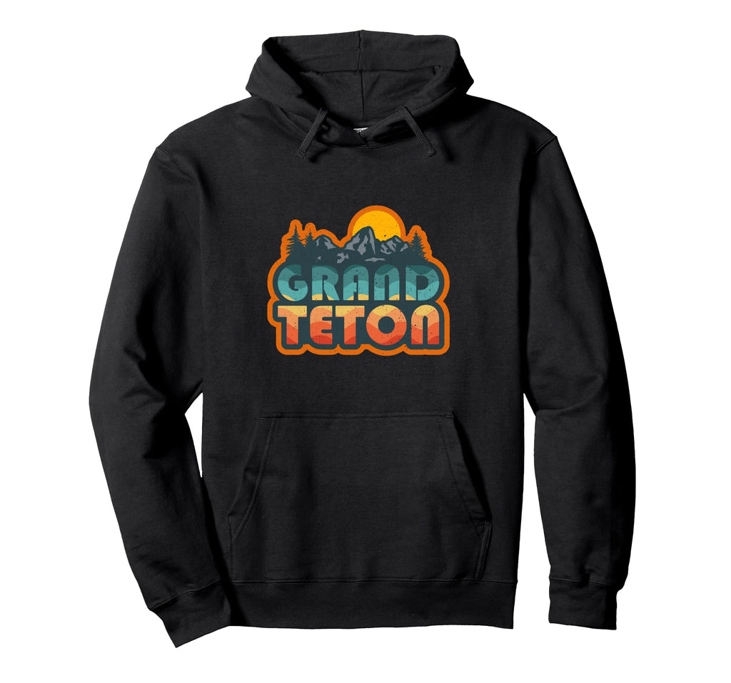 Grand Teton National Park Mountain Hoodie - Trendy Graphic for Adults - T-Shirt, Sweatshirt, Hoodie