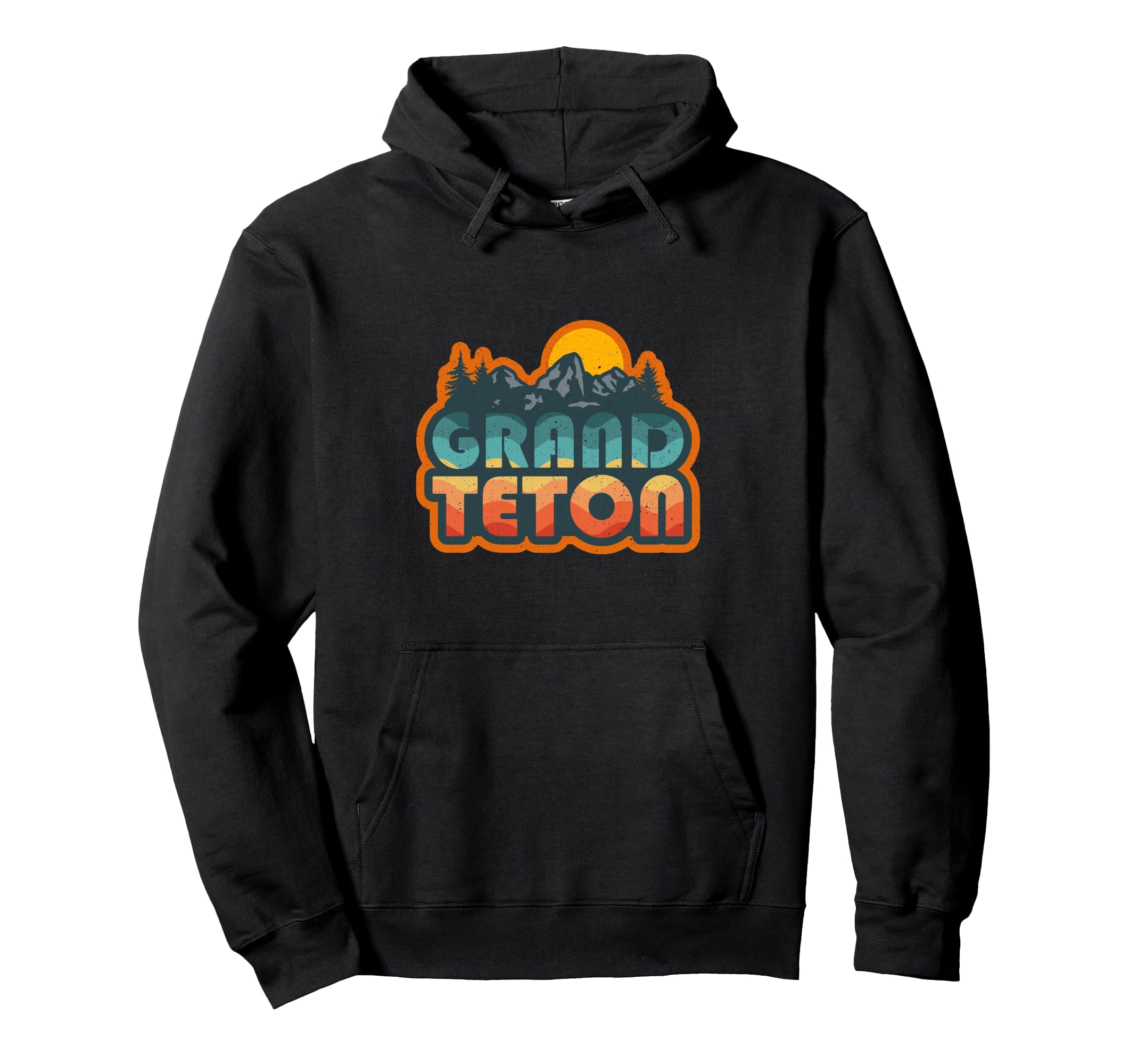 Grand Teton National Park Mountain Hoodie - Trendy Graphic for Adults - T-Shirt, Sweatshirt, Hoodie