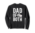 Dad Both Baseball Soccer Dad Sweatshirt - Custom Art Print for Adults - T-Shirt, Sweatshirt, Hoodie