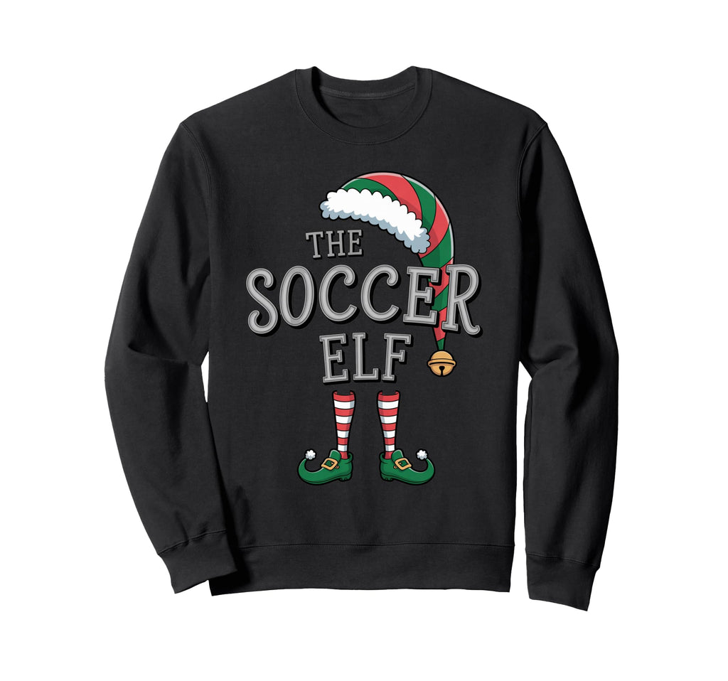 Soccer Elf Matching Family Soccer Sweatshirt - Custom Art Print for Adults - T-Shirt, Sweatshirt, Hoodie