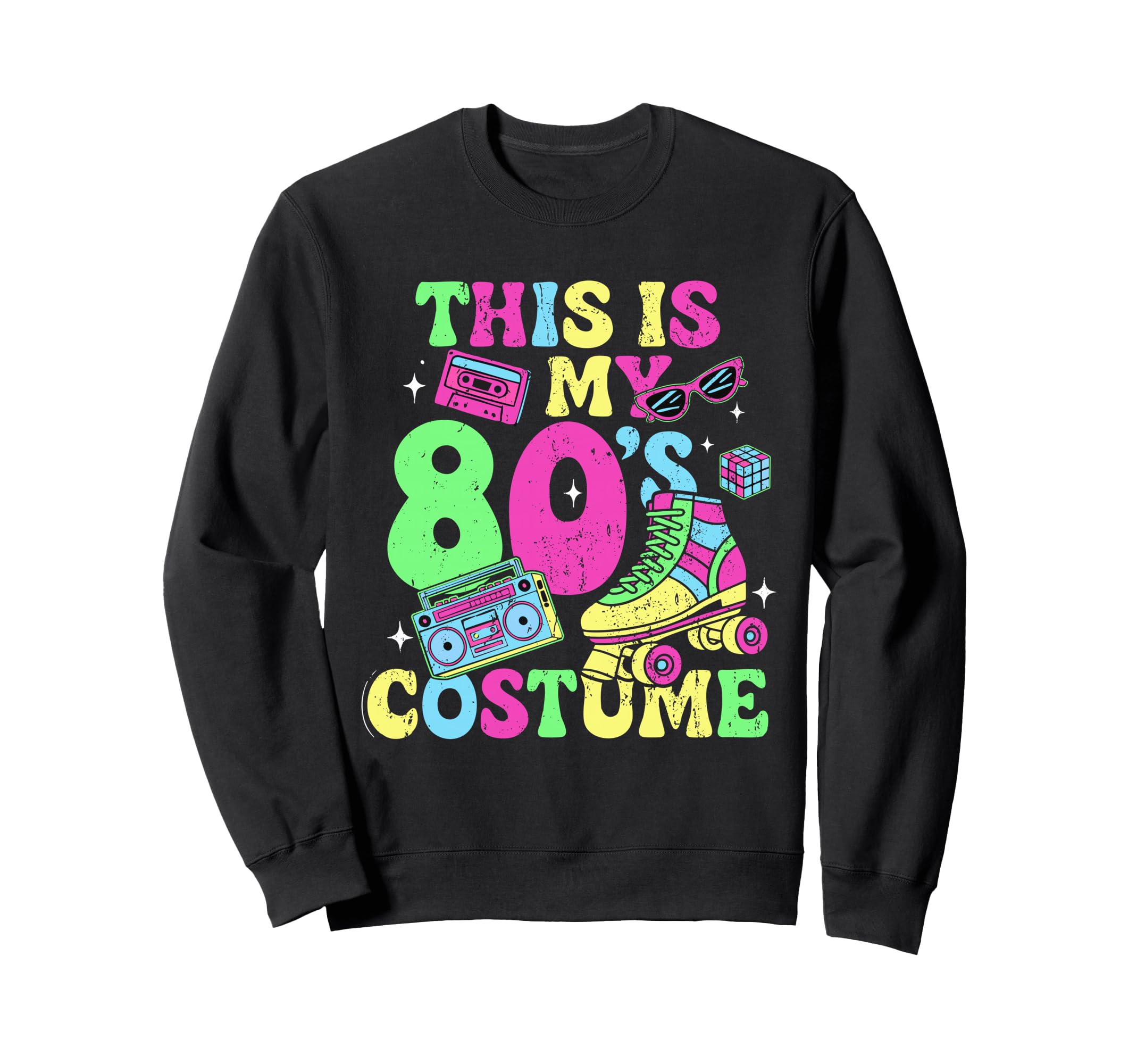 Roller Skates This Is My 80S Costume Sweatshirt - Trendy Graphic Men Women - T-Shirt, Sweatshirt, Hoodie