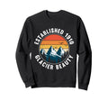 Montana Established 1910 Glacier Sweatshirt - Minimalist Print Men Women - T-Shirt, Sweatshirt, Hoodie