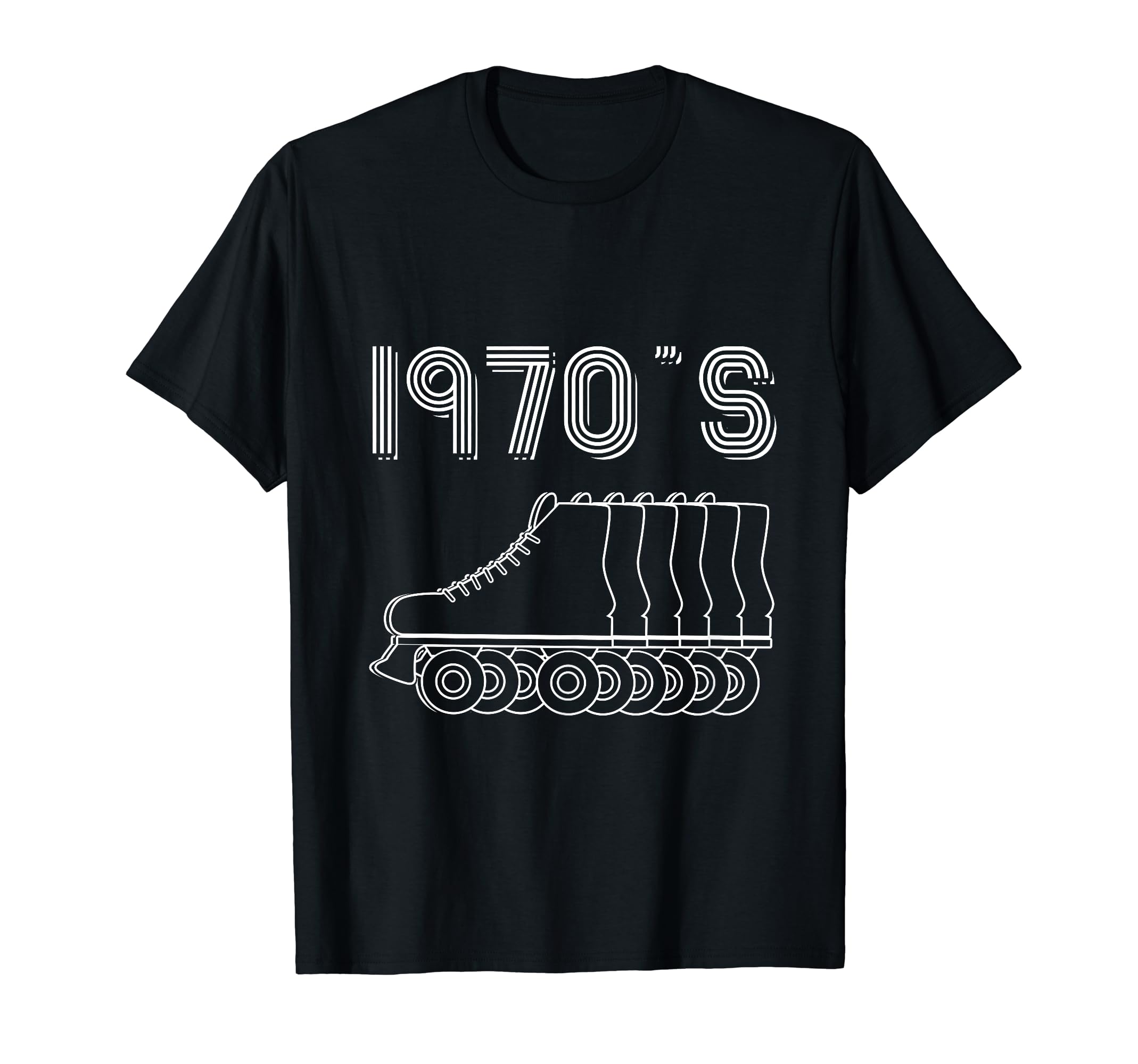 1970S Roller Skates Skating T-Shirt - Streetwear Style for Adults - T-Shirt, Sweatshirt, Hoodie
