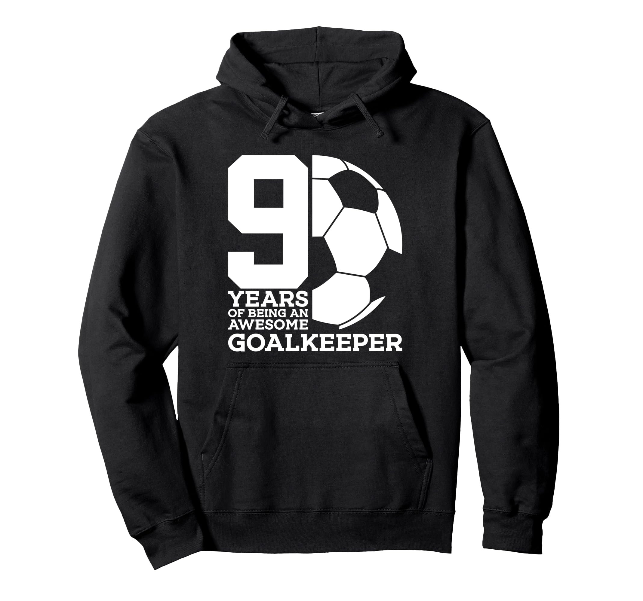 Soccer 9 Years Awesome Soccer Hoodie - Novelty Apparel for Adults - T-Shirt, Sweatshirt, Hoodie