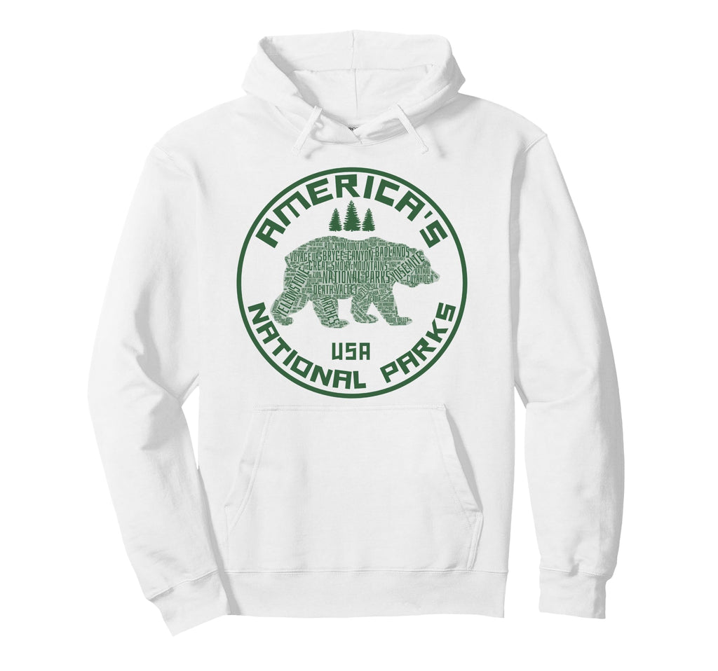 National Parks Bear Hiking Travel Hoodie - Casual Everyday Wear Unisex - T-Shirt, Sweatshirt, Hoodie