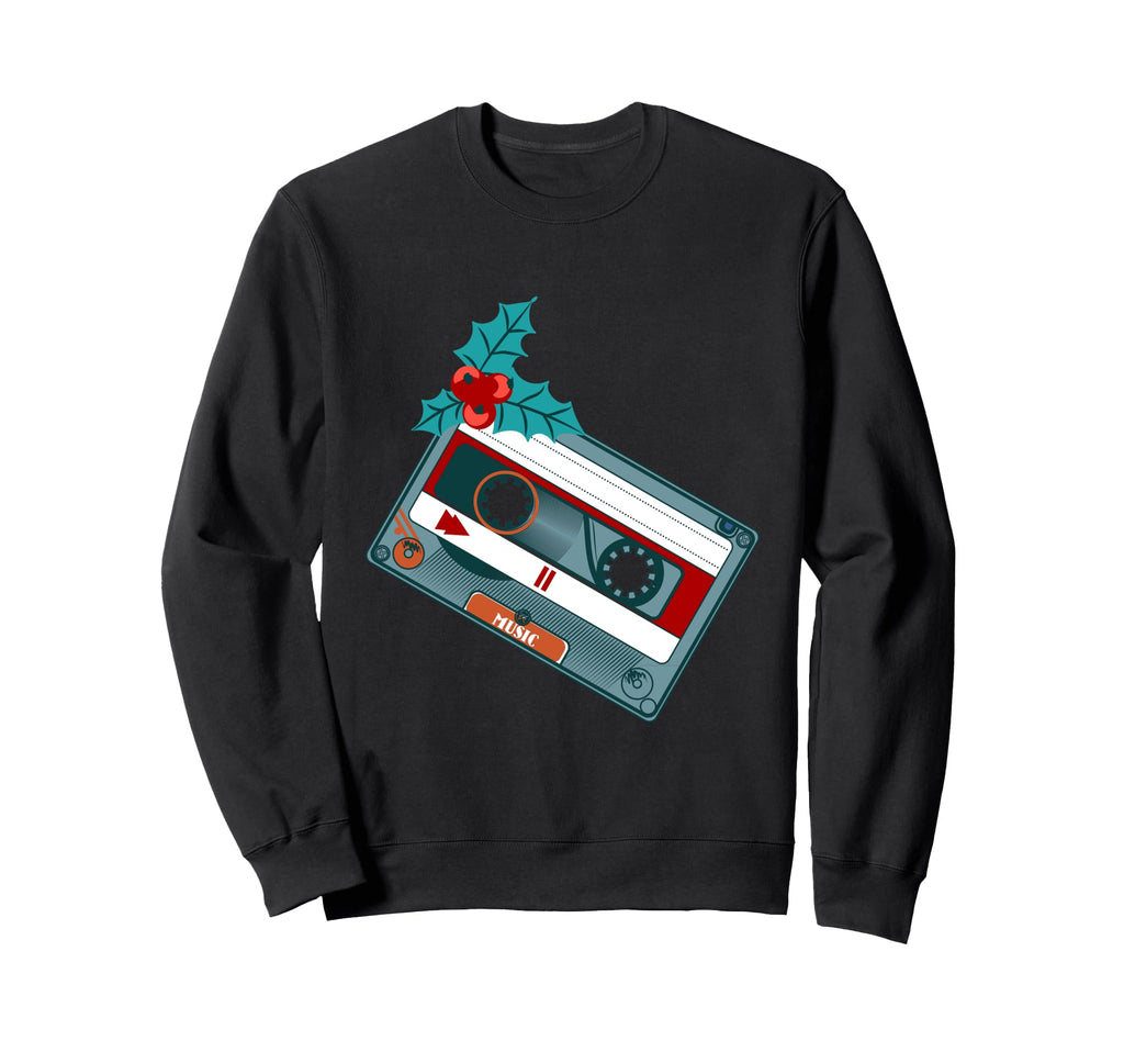 1980S Music Cassette Tape Ugly Holly Sweatshirt - Unique Graphic for Adults - T-Shirt, Sweatshirt, Hoodie