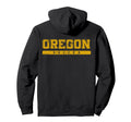 Oregon Soccer Yellow Text Hoodie - Streetwear Style for Adults - T-Shirt, Sweatshirt, Hoodie