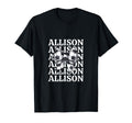 Allison Personalized Coquette Soccer T-Shirt - Trendy Graphic for Adults - T-Shirt, Sweatshirt, Hoodie