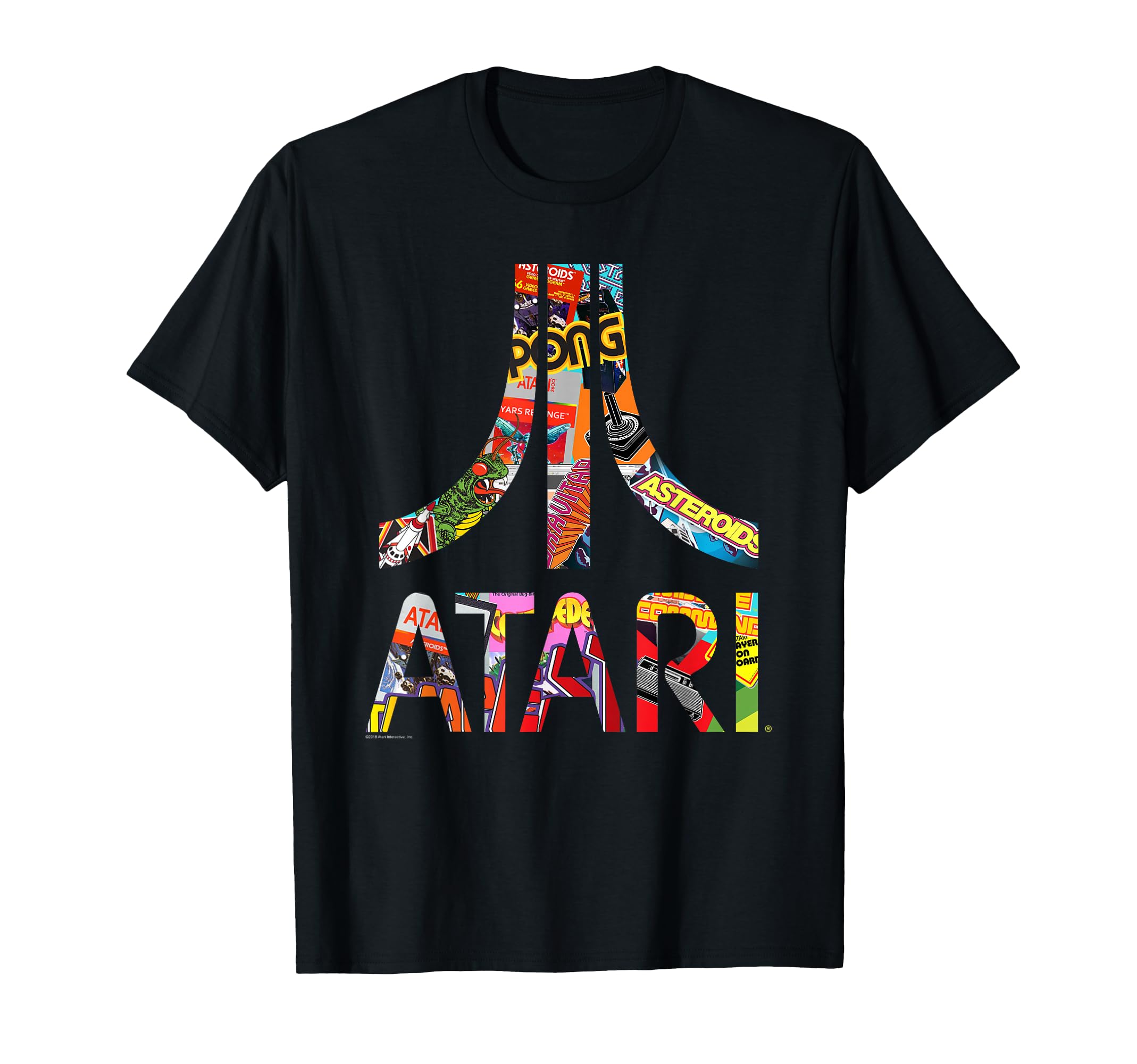 Atari Colorful Logo Collage Video Game T-Shirt - Unique Graphic Men Women - T-Shirt, Sweatshirt, Hoodie