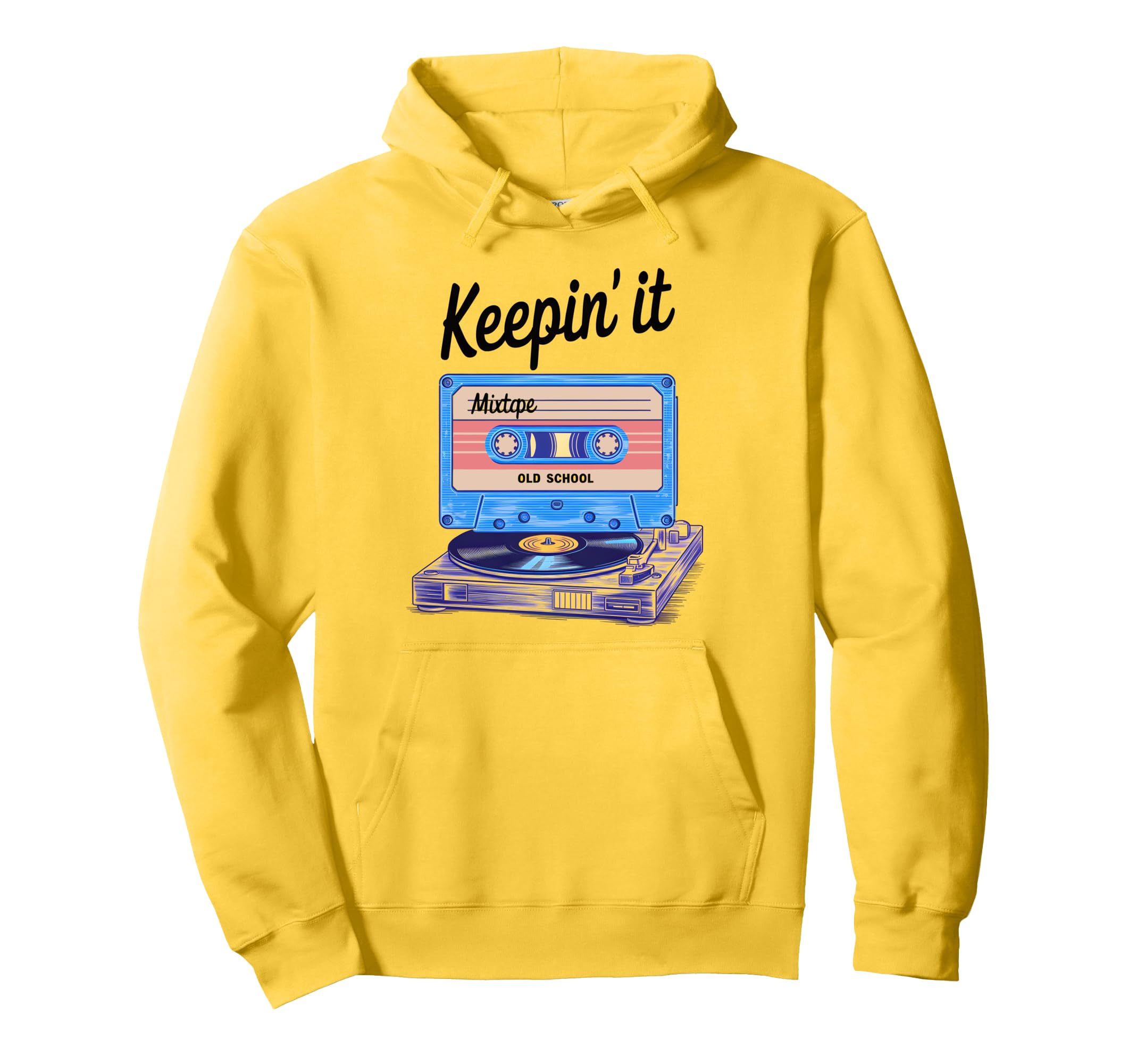 Old School Hip Hop 80S 90S Cassette Tape Hoodie - Trendy Graphic Men Women - T-Shirt, Sweatshirt, Hoodie