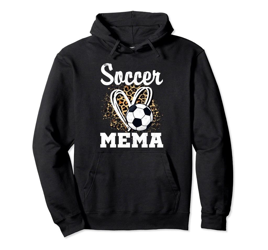 Soccer Grandma Leopard Heart Soccer Fan Hoodie - Trendy Graphic for Adults - T-Shirt, Sweatshirt, Hoodie