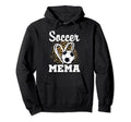 Soccer Grandma Leopard Heart Soccer Fan Hoodie - Trendy Graphic for Adults - T-Shirt, Sweatshirt, Hoodie
