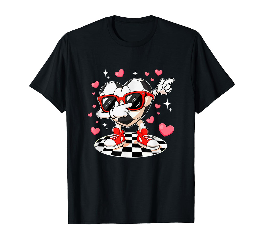 Dabbing Heart Sunglasses Valentine T-Shirt - Custom Art Print for Adults - T-Shirt, Sweatshirt, Hoodie