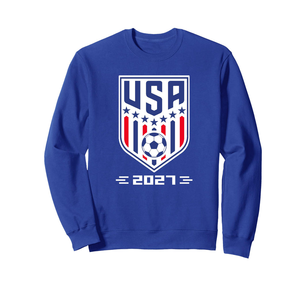 American Flag Soccer Team Soccer Sweatshirt - Minimalist Print for Adults - T-Shirt, Sweatshirt, Hoodie