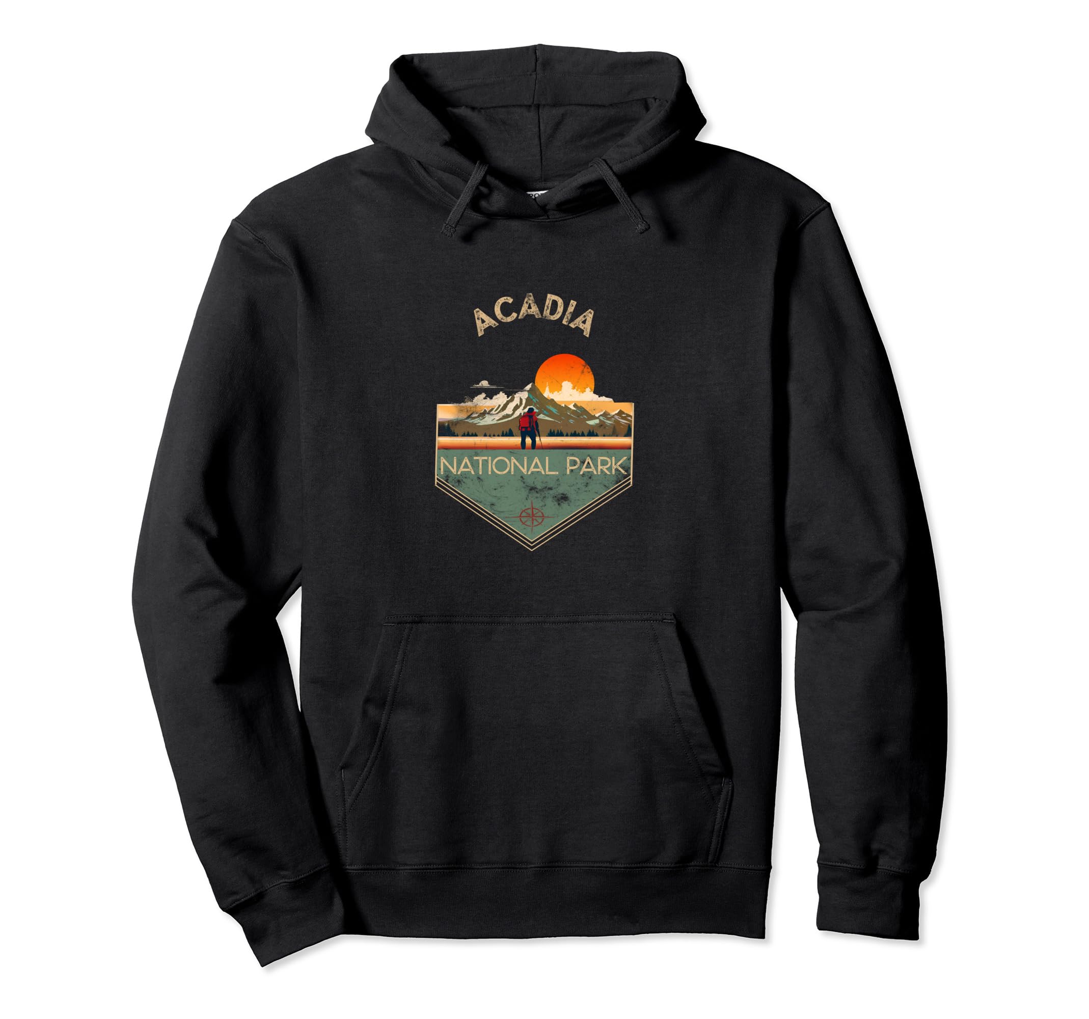 Acadia National Park Hiking Souvenir Hoodie - Streetwear Style Men Women - T-Shirt, Sweatshirt, Hoodie
