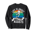 Lifes About Goals And Assists Sweatshirt - Aesthetic Graphic for Adults - T-Shirt, Sweatshirt, Hoodie