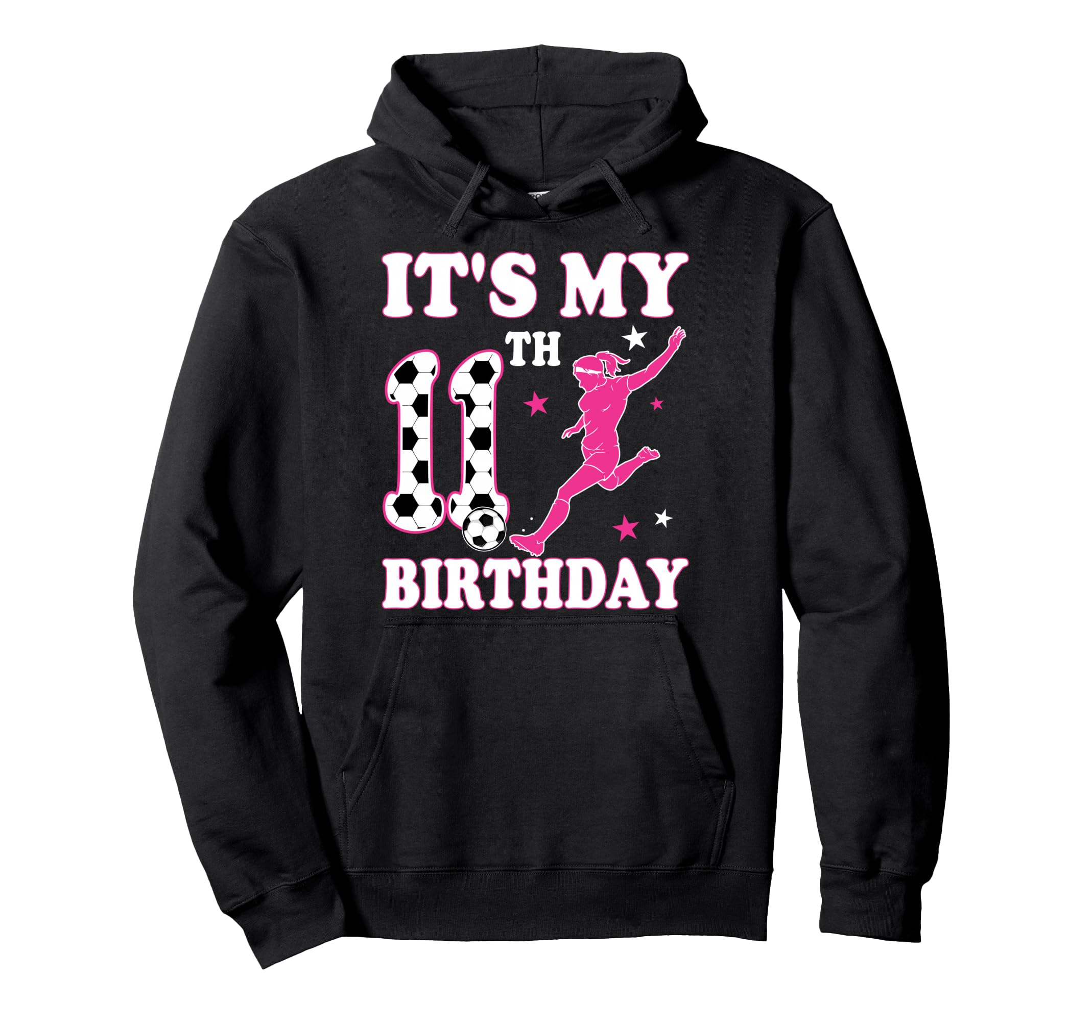 11Th Birthday Soccer Themed 11 Year Hoodie - Custom Art Print for Adults - T-Shirt, Sweatshirt, Hoodie
