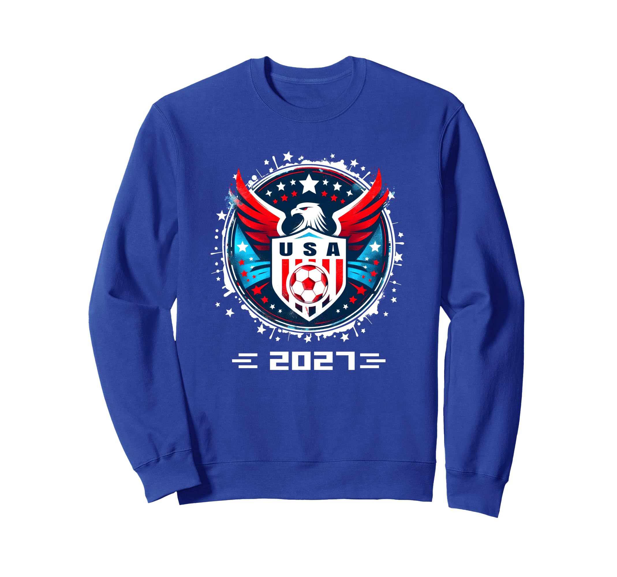 American Flag Soccer Soccer 2027 Sweatshirt - Graphic Print Unisex - T-Shirt, Sweatshirt, Hoodie