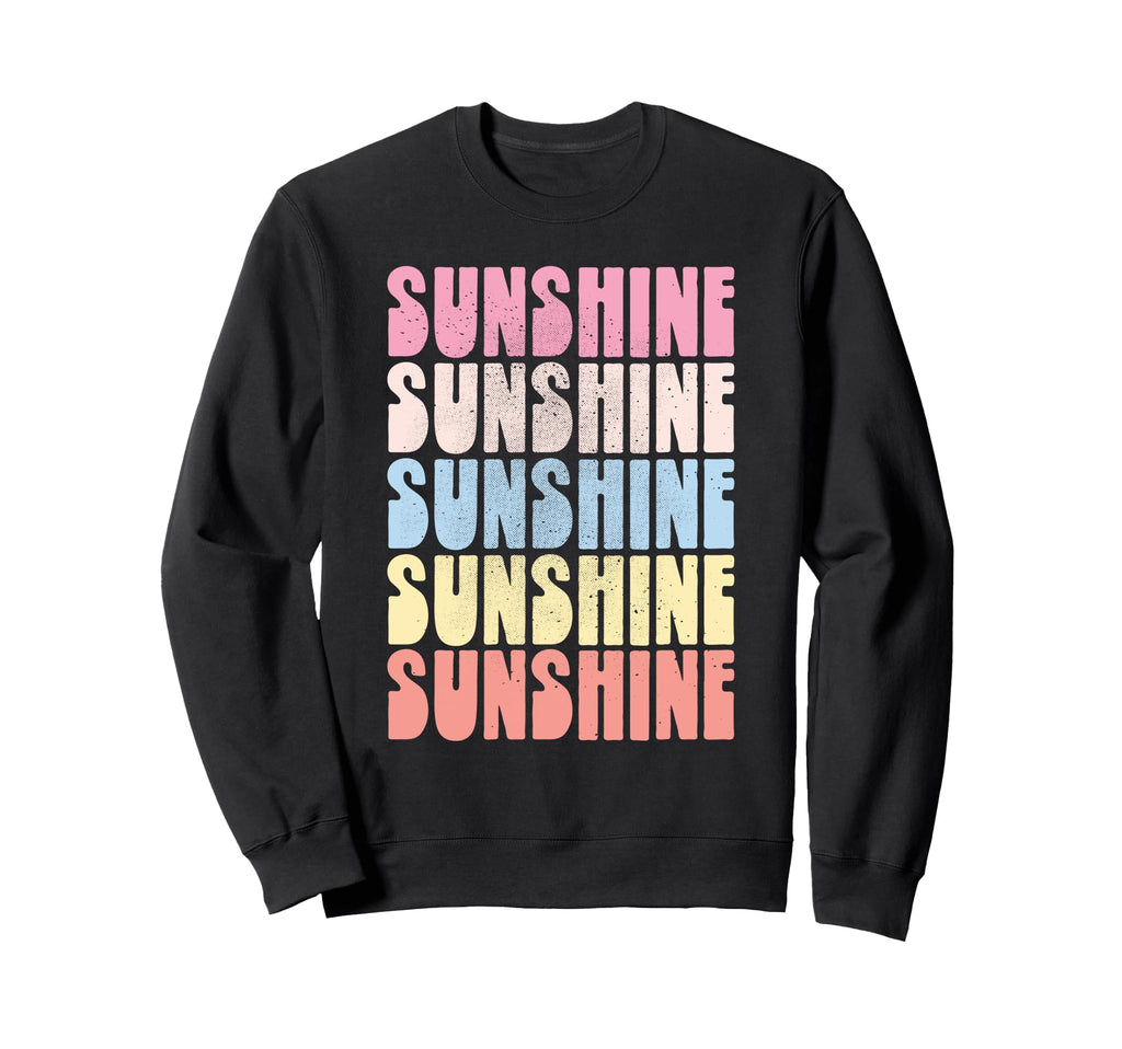Sunshine Rainbow Bold Colorful Sweatshirt - Aesthetic Graphic Men Women - T-Shirt, Sweatshirt, Hoodie