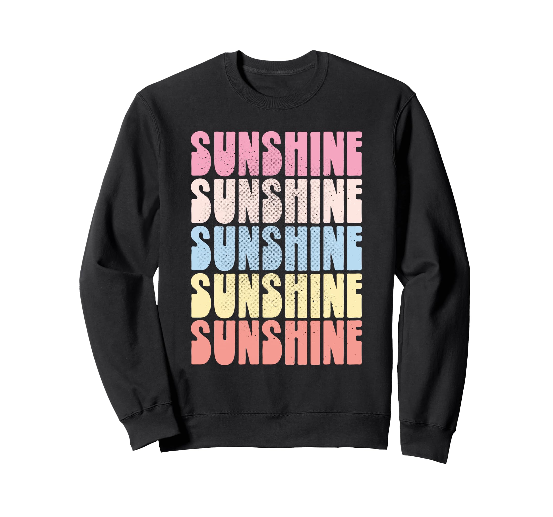 Sunshine Rainbow Bold Colorful Sweatshirt - Aesthetic Graphic Men Women - T-Shirt, Sweatshirt, Hoodie