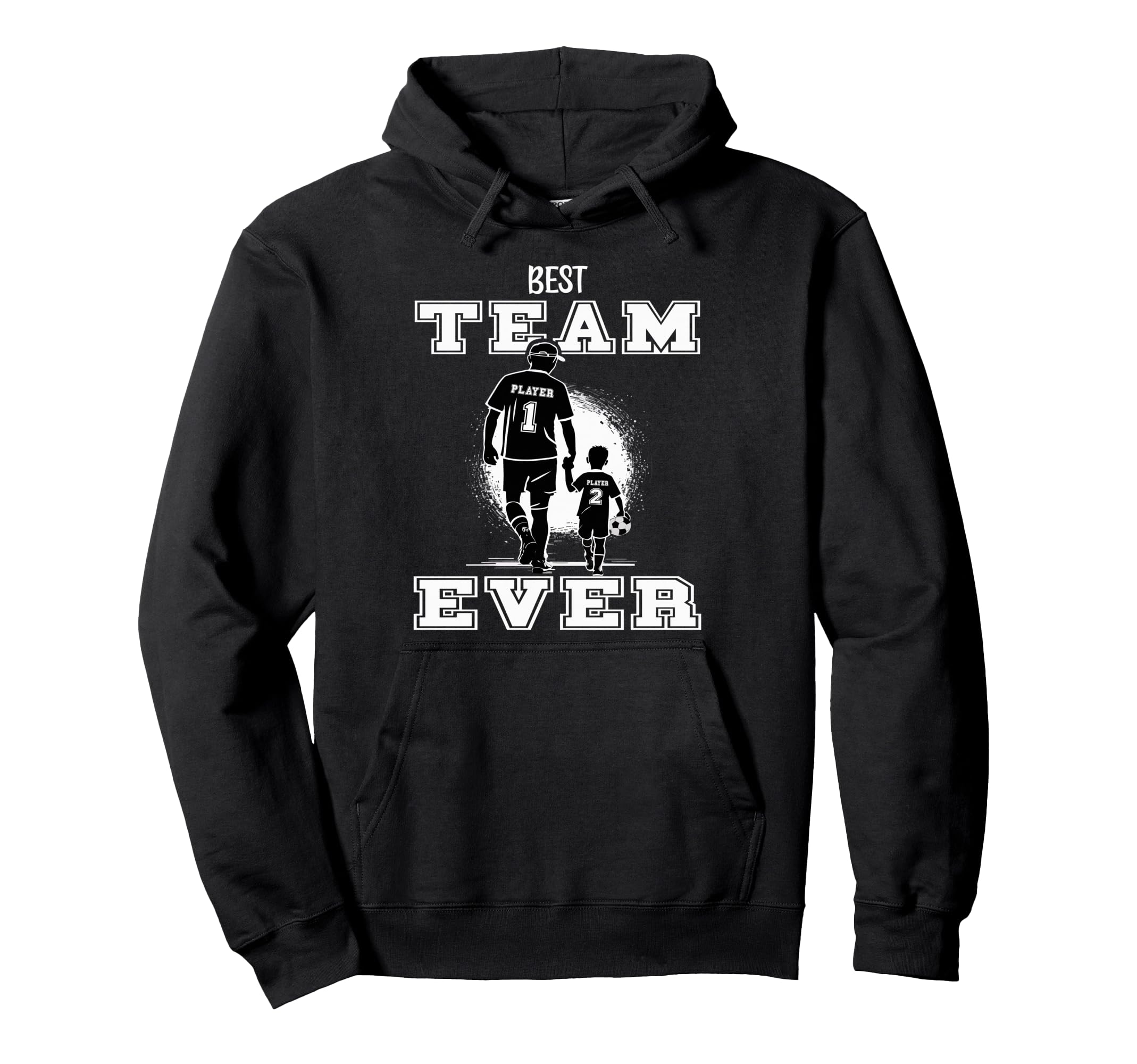Soccer Dad Best Team Ever Fathers Day Hoodie - Minimalist Print for Adults - T-Shirt, Sweatshirt, Hoodie