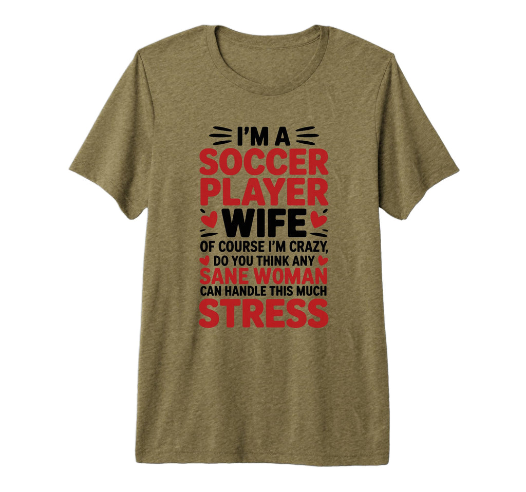 Soccer Players Wife Designs Soccer T-Shirt - Minimalist Print Men Women - T-Shirt, Sweatshirt, Hoodie