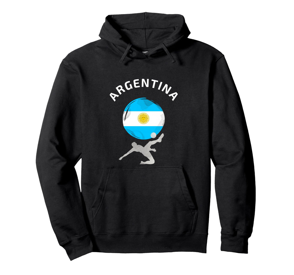 Football Goal Argentina Flag World Hoodie - Unique Graphic for Adults - T-Shirt, Sweatshirt, Hoodie