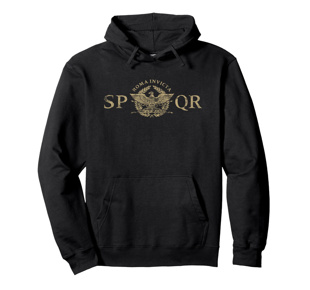 Roma Invicta Spqr Roman Eagle 2 Hoodie - Fun Novelty Design for Adults - T-Shirt, Sweatshirt, Hoodie
